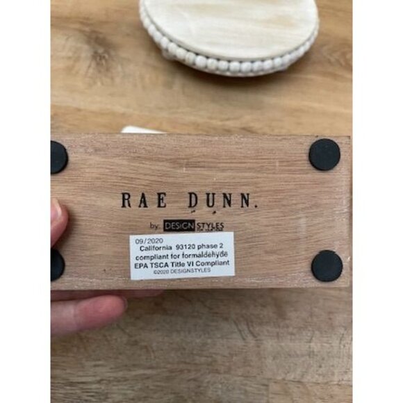 VHTF NWT Rae Dunn Tabletop Rustic Wooden Coffee Time Mug Shaped Sign - Picture 3 of 4